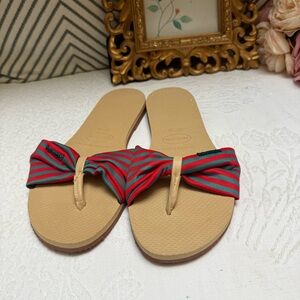 Havaianas Red and Green Sandals